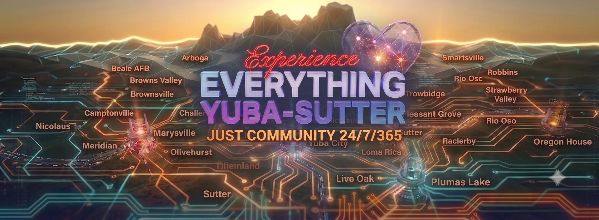 Map of the Yuba-Sutter region